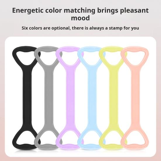 Фитнес-лента сопротивления Figure 8 с противоскользящей ручкой для мужчин и женщин, растяжка плеч, сила