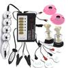 Electric Shock Nipple Clamps & Clitoral Clamps Set with Breast Suction, Anal Plug, and Massager for Men and Women