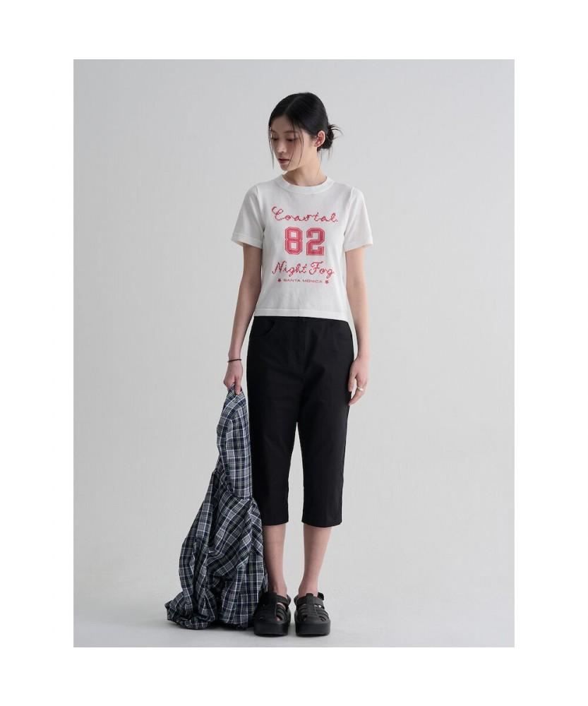 8SECONDS Lettering Short Sleeve Pullover White