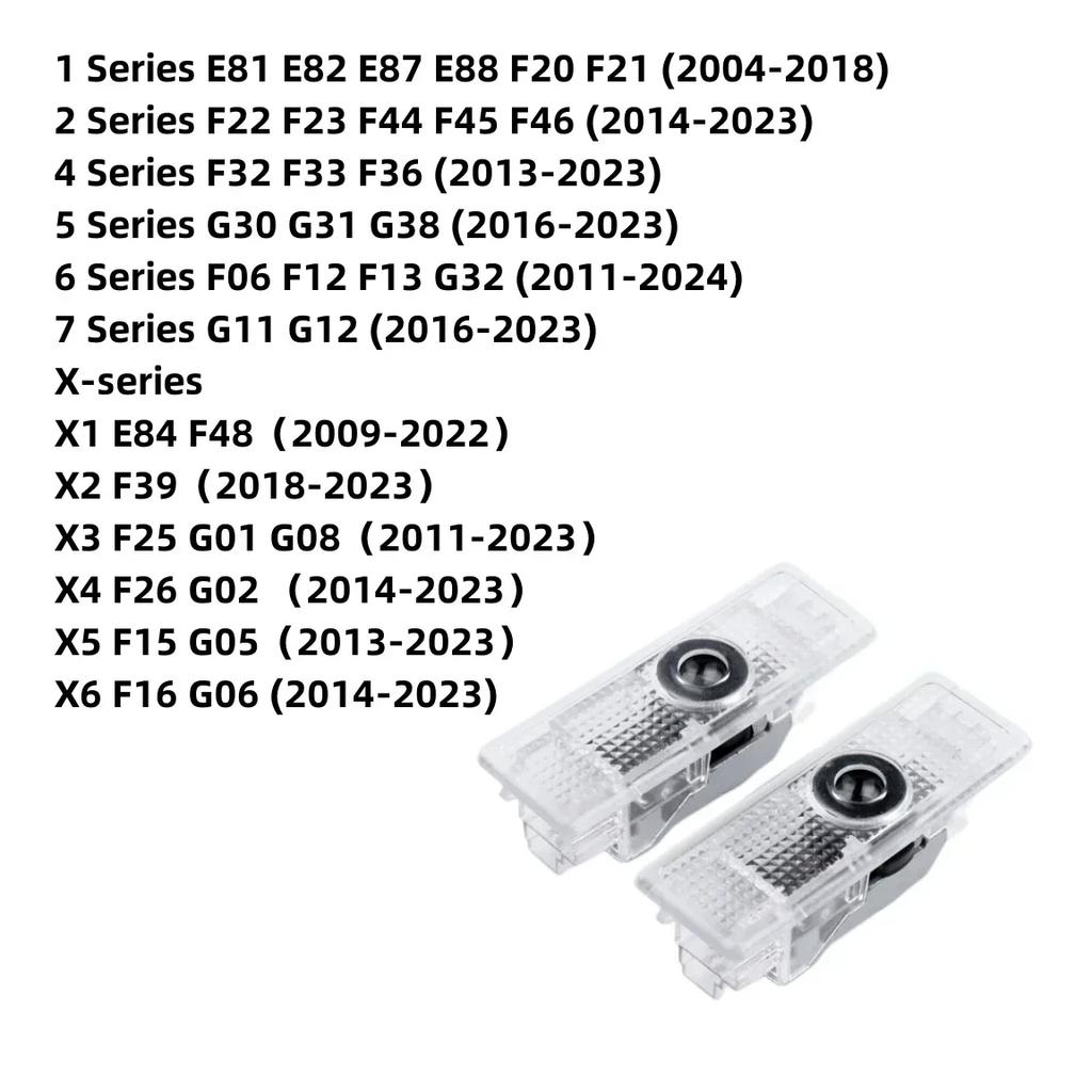 LED Car Door Welcome Ghost Shadow Light BMW 1 2 3 4 5 6 7 Z X Series Z4 G11 G30 X1 F48 X2 F39 X3 G01 X4 G02 X5 G05 X6 G06 HF9