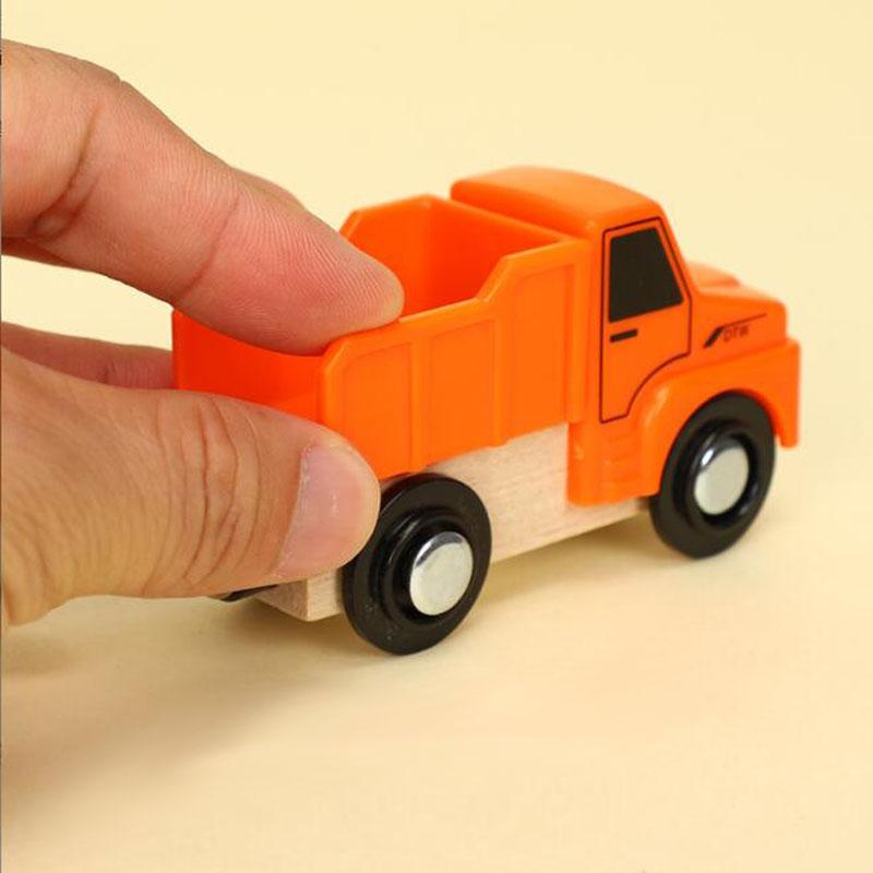 Деревянный магнитный поезд игрушечный локомотив деревянная железнодорожная машина аксессуары игрушки для детей подарки Fit Wood Biro Thomas Tracks