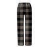 Women's Casual Strapping Wide Leg Pants With Plaid Printed Casual Pants