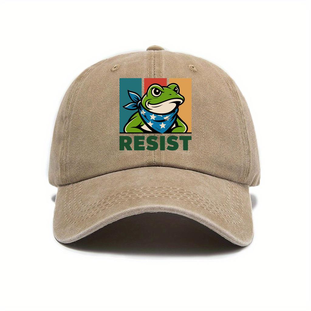 European and American washed baseball caps women resist frogs spring and summer fashion curved brim outdoor sun hat