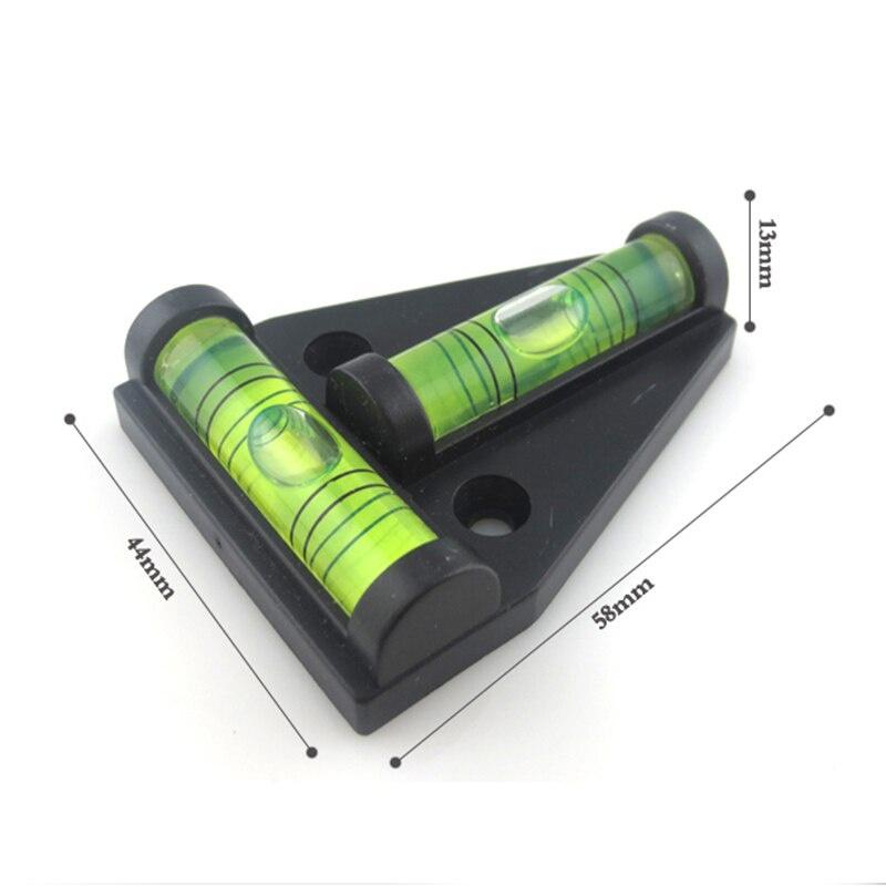 Мини-Т-образный прибор для измерения уровня спирта, треугольный уровень, Т-образный пузырьковый корпус, пластиковые измерительные инструменты