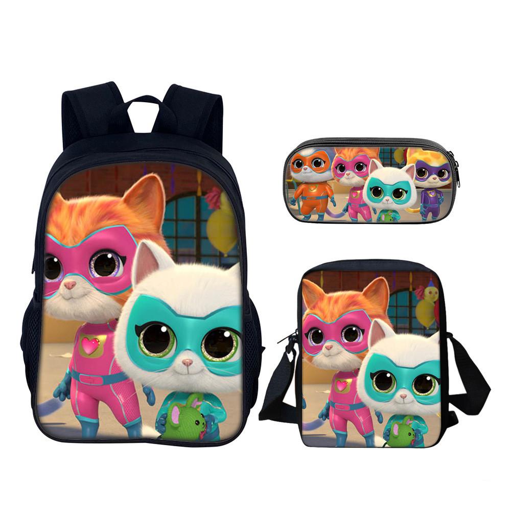 Школьный рюкзак Superkitties с набором, из нейлонового материала, для учеников начальной школы
