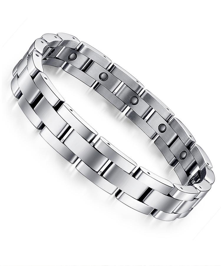 Korean Style Magnetic Therapy Stainless Steel Bracelet