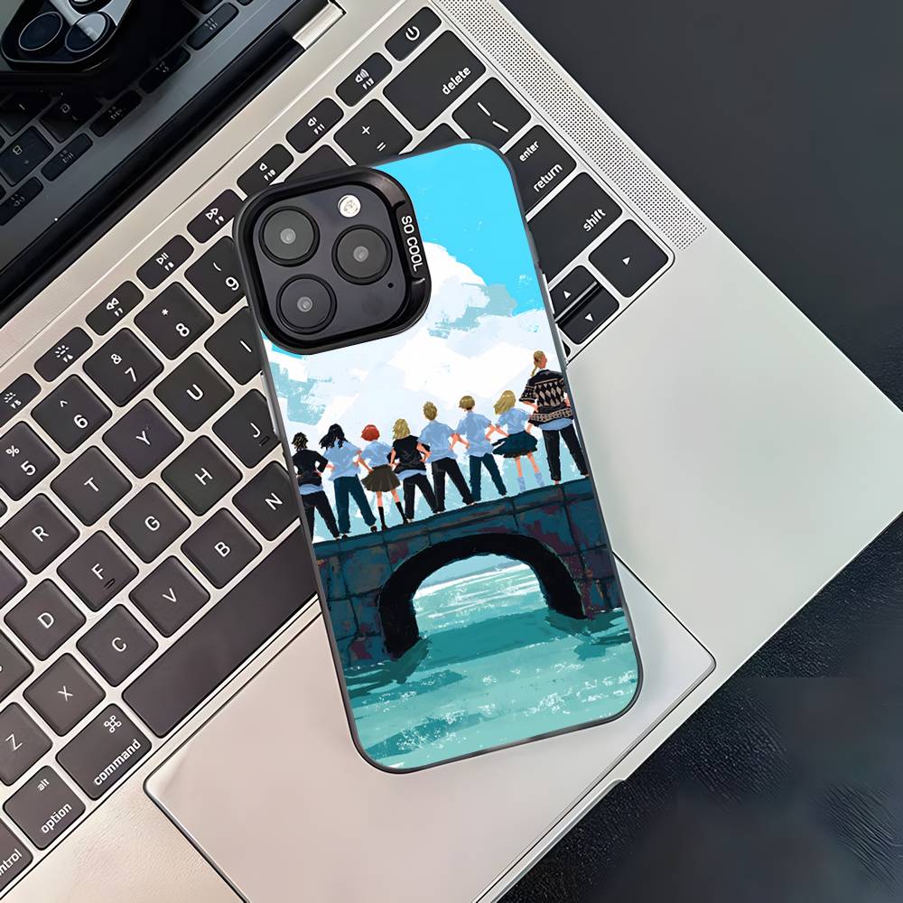 Tokyo Revengers Cool Phone Case For iPhone 17,16,15,14,13,12,11,Pro,XS,Max,Plus,Mini,SE4,E Black Matte Shockproof Cover