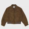 Korean Men's Suede Lapel Zipper Flight Jacket - Autumn/Winter Trendy Hong Kong Style