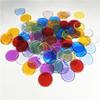 100Pcs 19Mm Transparent Chips Plastic Counting Supplies Counters For Maths Board Game Token