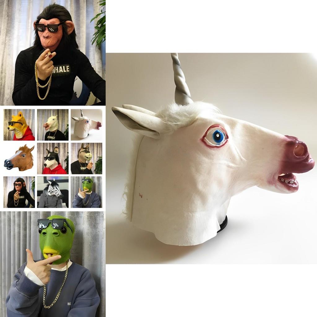 Horse Head Mask Halloween Cosplay Costume Accessory For Adults Scary And Realistic