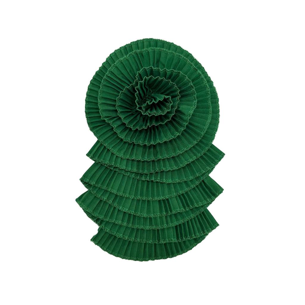 Нежный многоцветный шифоновый цветок многослойная плиссированная тканевая наклейка крафт цветок свадебное платье платье топ декоративные аксессуары