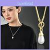 Elegant And Chic Long Water Drop Pearl Necklace For Women Ideal For Layering And Versatile Styling