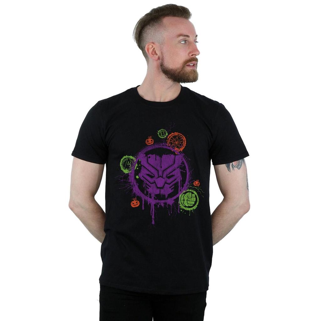 Marvel Mens Avengers Panther Halloween Icon T-Shirt