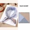 53x53см 100% Шарф из тутового шелка Роскошная квадратная бандана для волос Элегантная повязка на голову Шейный платок Солнцезащитная шаль для женщин