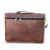 Мужская сумка-мессенджер из натуральной кожи в винтажном стиле для ноутбука, ручной работы, с поворотным замком