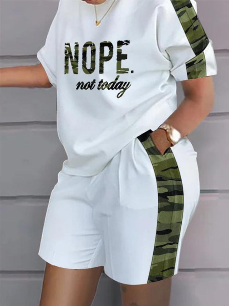 Повседневный топ и шорты, комплекты, повседневная футболка с коротким рукавом, женский летний комплект с градиентом и 3D принтом, карманные шорты, костюм, женская футболка, шорты