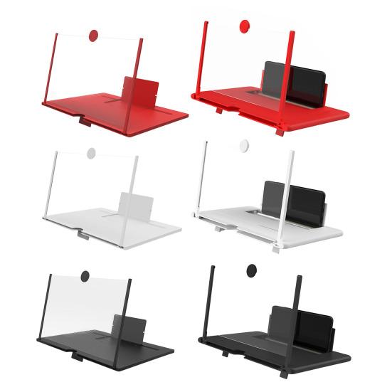 10/12-Inch Screen Magnifier for Cell Phone Foldable Phone Screen Amplifier Adjustable Height Screen Enlarger for All Smartphones