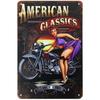 Hot Garage Pinup Girls Rod Metal Tin Signs Posters Plate Wall Decor for Garage Bars Man Cave Cafe Clubs Retro Posters Plaque