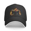 Black Cat Peeking Spying Autumn Fall Cap Baseball Cap beach hat hip hop Ball cap Unisex hats Womens