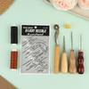Набор инструментов для шитья кожи Устойчивый к износу Набор для DIY-изделий из кожи Ручная прошивка для ремонта обуви, сумок