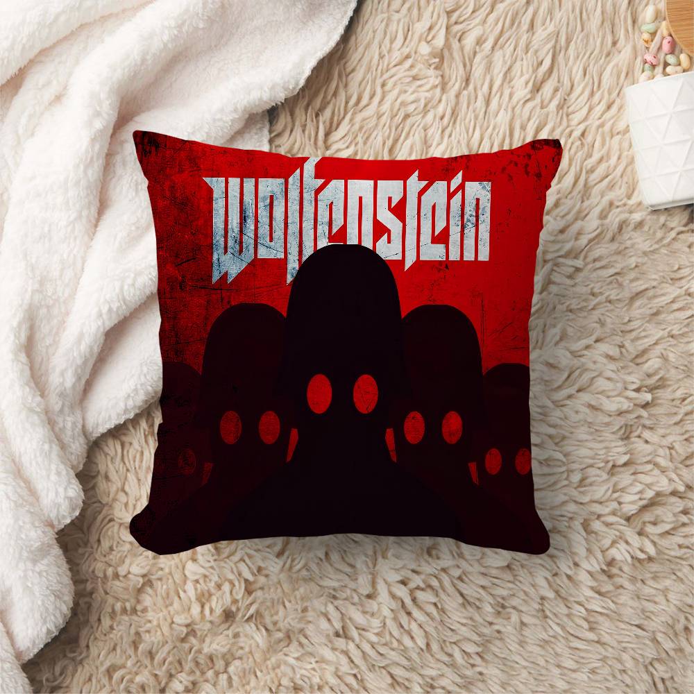 Wolfenstein Pillow Gifts Home Office Furnishings Bedroom Sofa Car Cushion Cover case xcm