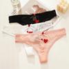 CINOON 2 шт./лот женское сексуальное кружевное белье искушение трусики с низкой талией сердце Ins вышивка прозрачные стринги бесшовное сладкое нижнее белье
