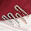 Women Brooch Pin Sweater Shawl Clip Rhinestone Safety Pin Dress Shirt Clip Brooch for Cardigans Scarves