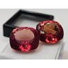 Cushion Cut Natural Padparadscha Sapphire 31-32 Ct Pair Beautiful Gemstone