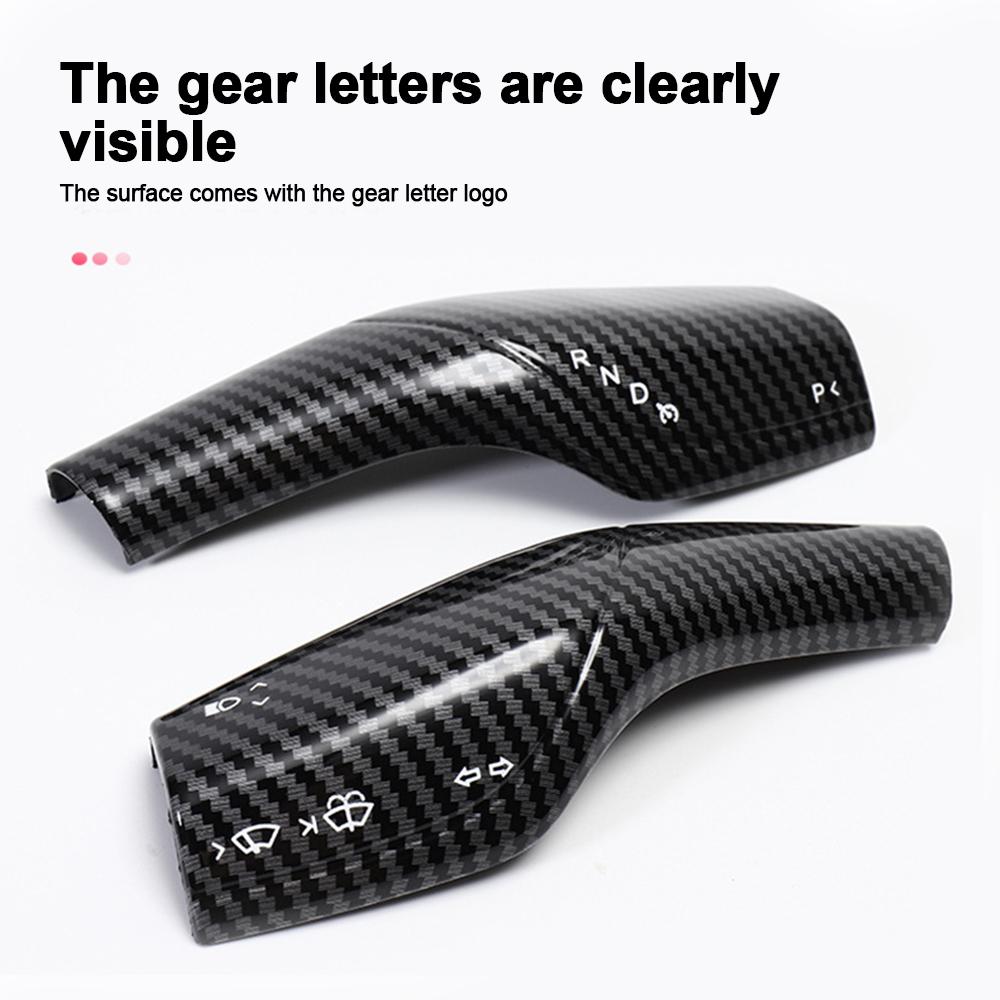 1 пара защитных чехлов для рулевого колеса из углеродного волокна для Tesla Model 3 Y ABS, чехлов для автомобильной колонки, декоративных аксессуаров