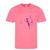Tee shirt enfant - Fée - Lot de 2 - Manches courtes - 100% polyester - Blanc et rose