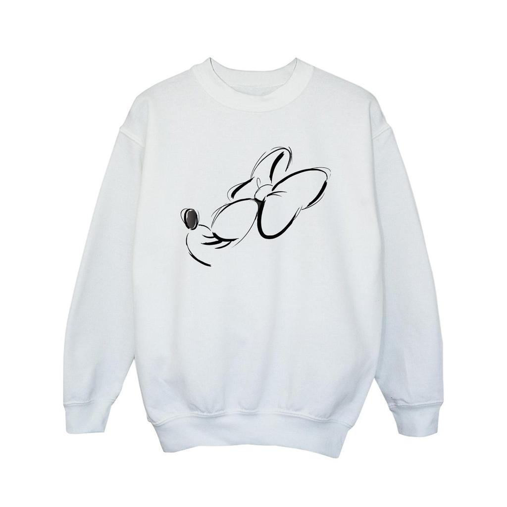 Disney Girls Minnie Mouse Nose Up Sweatshirt