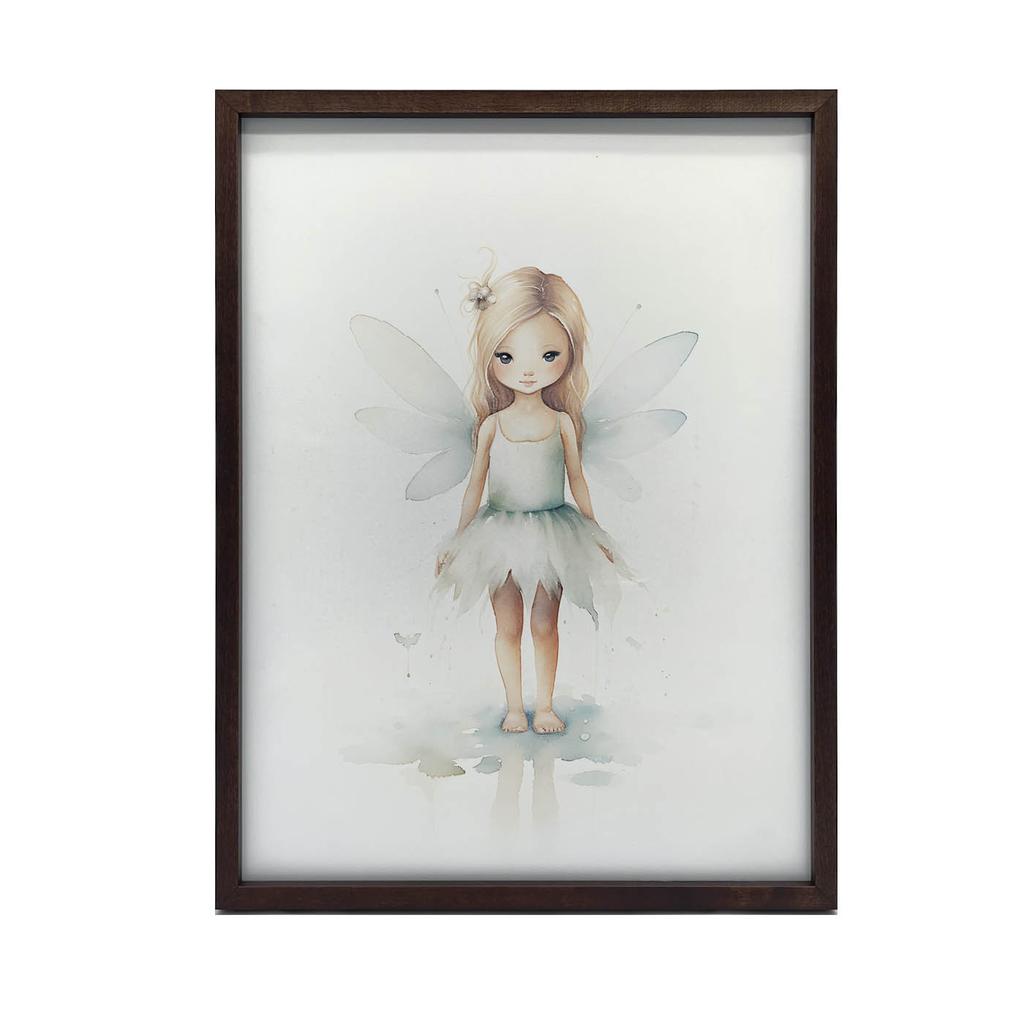 Zielona Wróżka W Krainie Magii Zielona Wróżka W Krainie Magii, 40X50 Cm, Rama Aluminiowa Czarna, Papier Matowy 230 Gsm