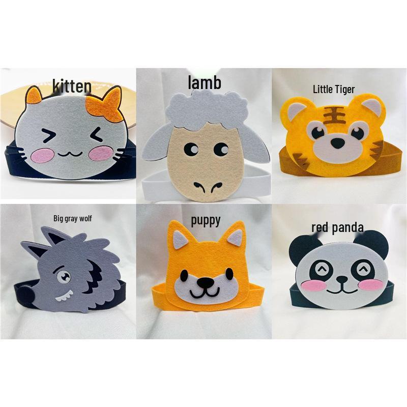 Подставка для пальчиковых кукол в виде животных для языковых зон детского сада и кукольного домика