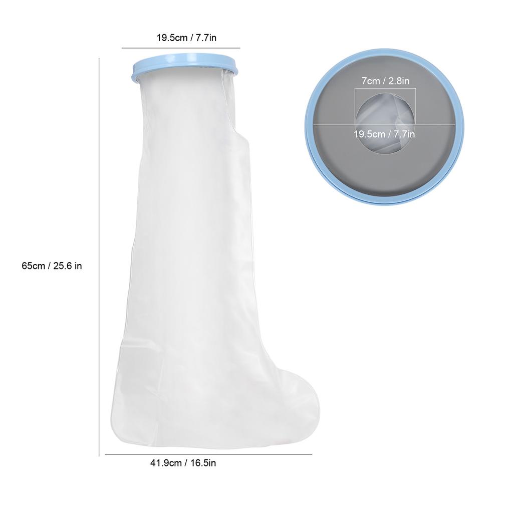 65 см Гипсовая повязка для ног взрослых Водонепроницаемая эластичная защита для душа для ран на ногах