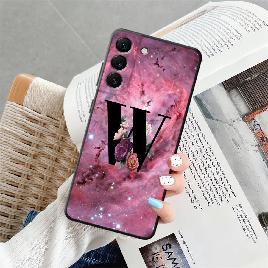 Персонализированный чехол-буквы для Samsung Galaxy A23 A73 A51 A55 A37 A06 A25 A16 A57 A15 A53 A17 A05 A52 A36 Чехол для телефона A12 A70 A13
