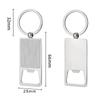 Creative Custom Laser Logo Name Keyring Practical Printing Activity Bar Ad Key Ring Chain Metal Beer Bottle Opener Keychain Gift