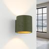 Orbis concrete wall lamp, olive green