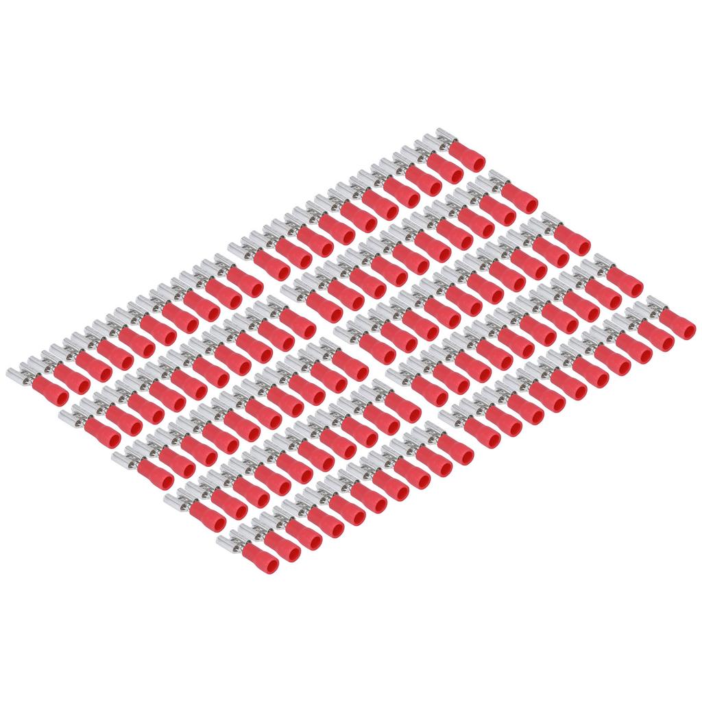 100 шт. Изолированный обжимной клеммный наконечник типа «лопатка» Медный ПВХ Электрический обжимной терминал для дома