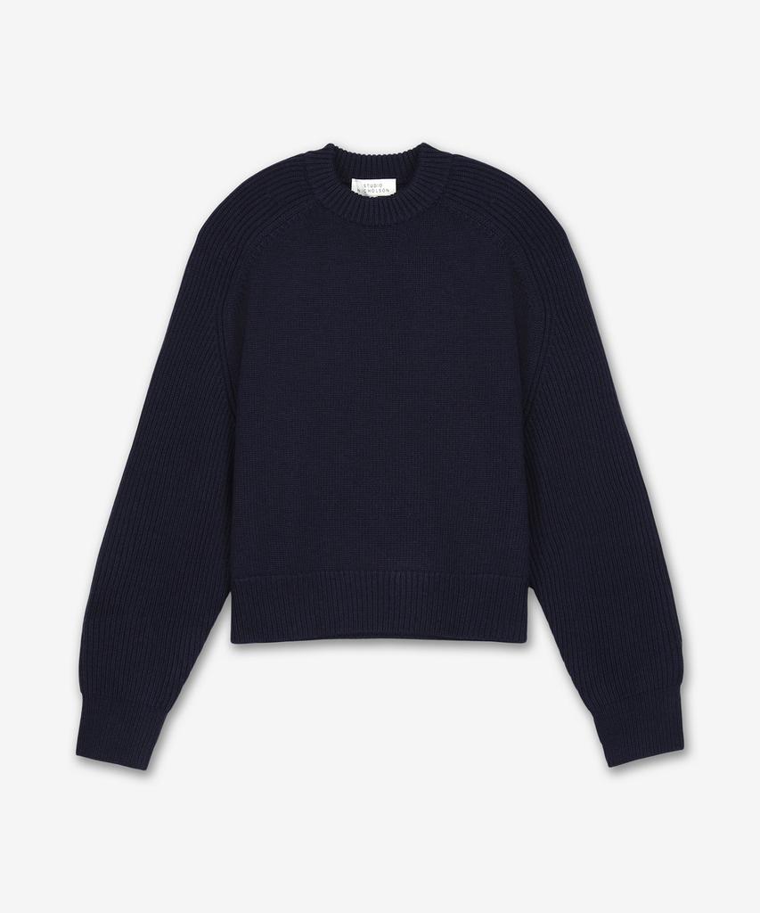Seutyudionikolseun Jeans 5Gg Crew Neck Knit - Navy Marl / Jeansnm1095Navymarl
