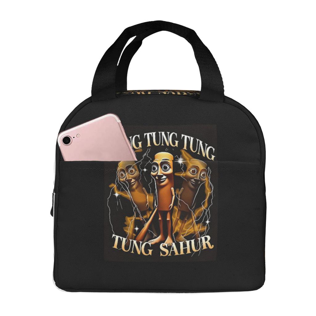 TUNG TUNG TUNG SAHUR FUNK Italian Brainrot Lunch Bag Women Funny Meme Thermal Cooler Insulated Lunch Box for School