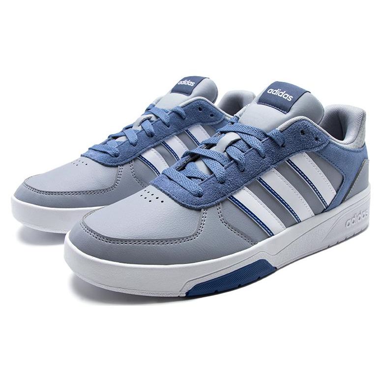 adidas Кеды Neo Courtbeat с нескользящей подошвой, низкие, для скейтбординга, мужские, серые с синим, ID9663