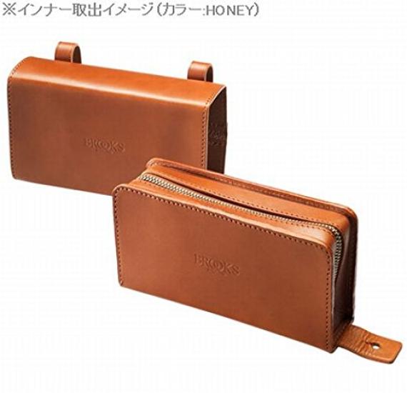 BROOKS Уникальная раздвижная кожаная сумка-седло BROOKS HONEY Japanese D-SHAPED [Оригинальный продукт]