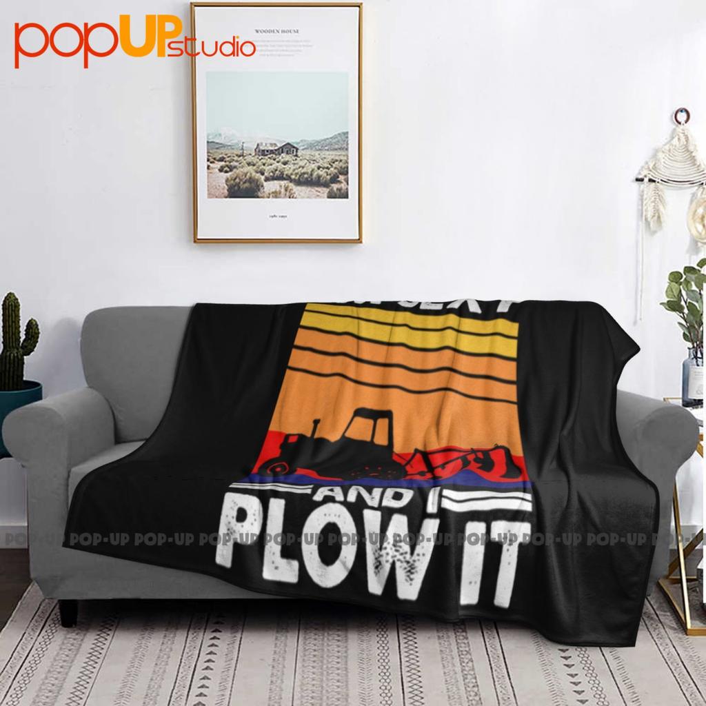 Farmer I'M Sexy And I Plow It Vintage Ultra-Soft Blanket Quilt Winter Sofa Cover Bed Covers