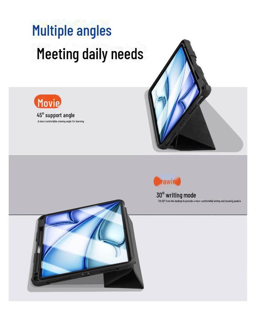 Чехол для планшета iPad Air 10.9 с отделением для ручки — защитный кожаный чехол