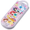 Skater Bento Trio Set (Chopsticks, Spoon, Fork) Disney Princess 24 Pieces for Kids, Antibacterial, Easy-Open Slide-Open, Made in Japan, TACC2AG-A