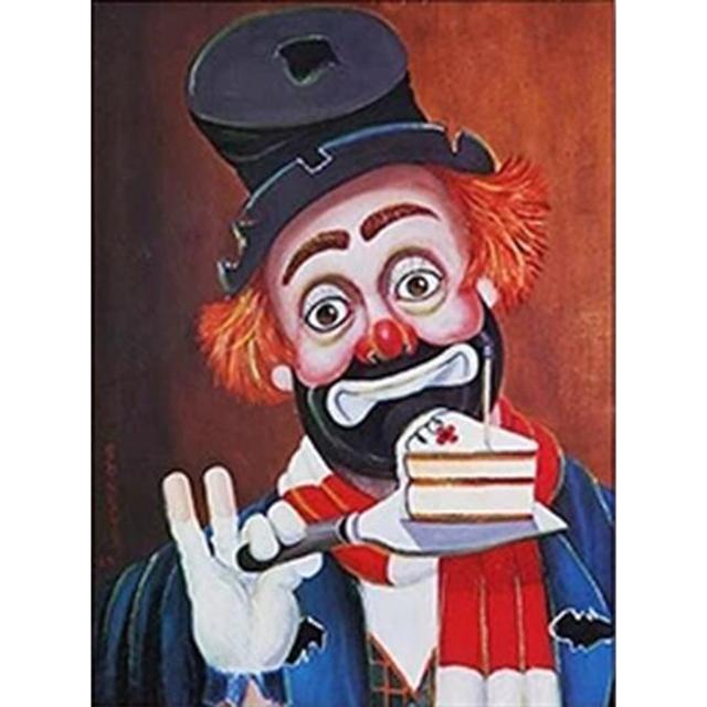 5D Diy Diamond Painting Humorous Clown Embroidery Full Round Drill Cross Stitch Kits Mosaic Pictures Handmade Home Decor
