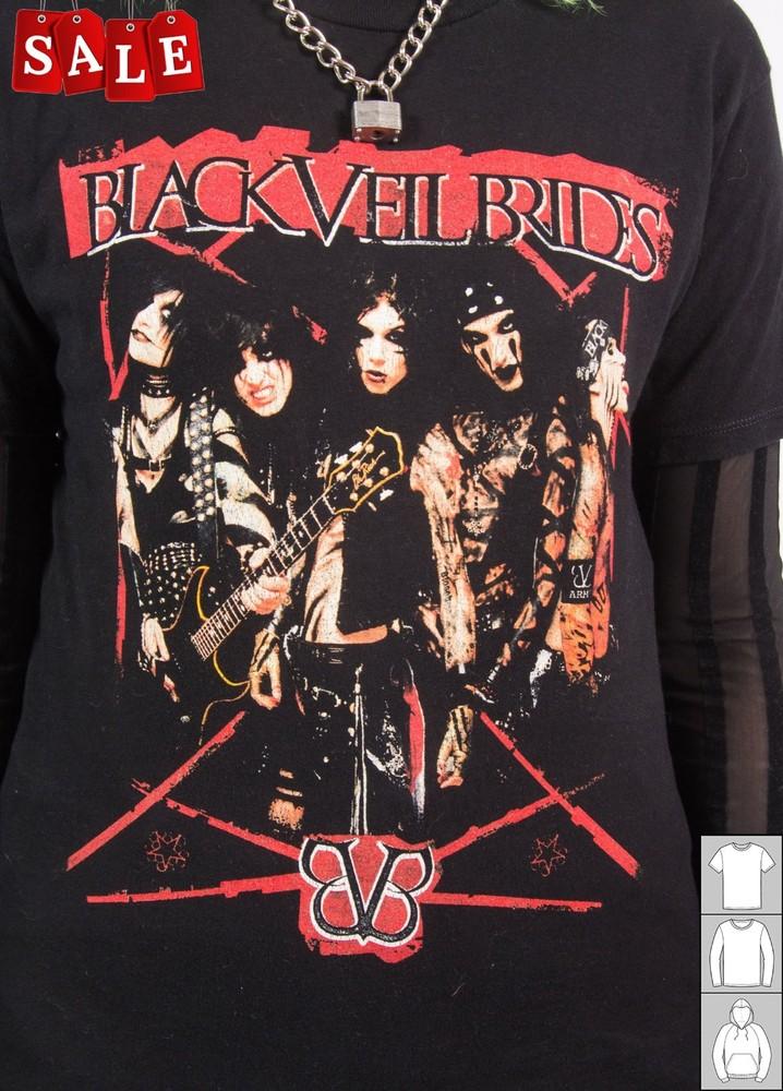 Новая редкая черная футболка унисекс Veil Brides S5XL TH889