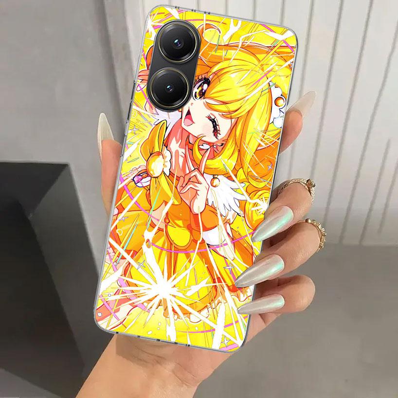 Чехол для телефона Pretty Cure Anime для Xiaomi Poco X5 X6 X7 Pro F7 Ultra M7 Redmi 15 15C 13 13C 12 12C 10 10A 10C 9 9A 9C 9T Shell Poc