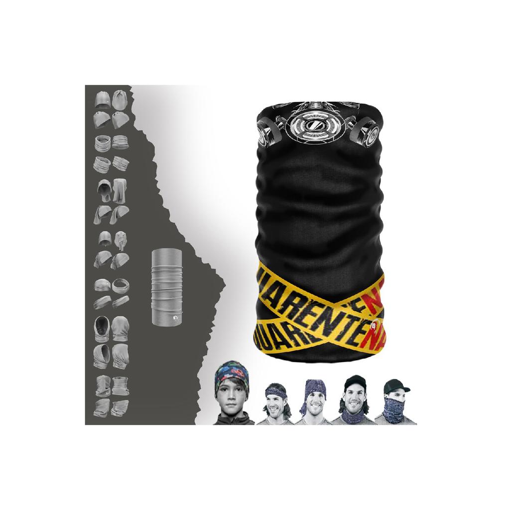 Унисекс Серый Череп Каратель Бесшовный Воротник-труба Бандана