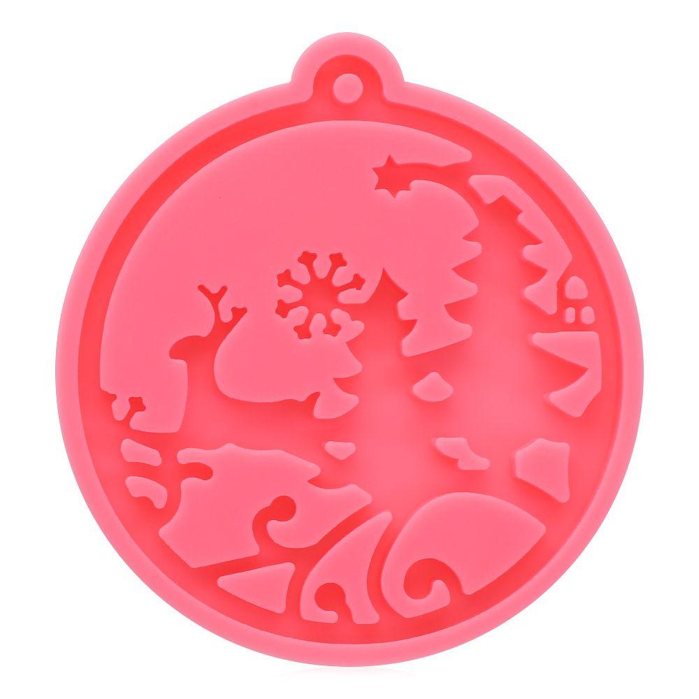 Candy Chocolate Cake Tools Silicone Moulds Keychain Molds Jewelry Making Tool Christmas Ball Mold